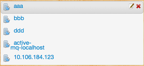 Edit/Delete connection